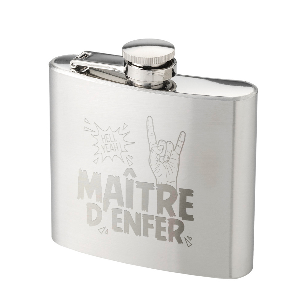 Flasque argentée Maître d'Enfer