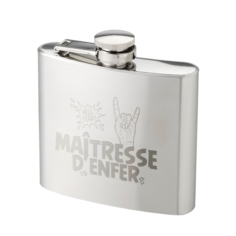 Flasque argentée Maîtresse d'Enfer