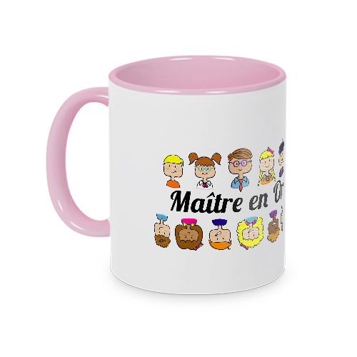 Mug rose Maître en or