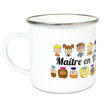 Tasse émaillée Maître en or