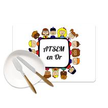 Set de table ATSEM en or