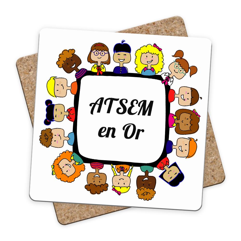 Sous-bock ATSEM en or
