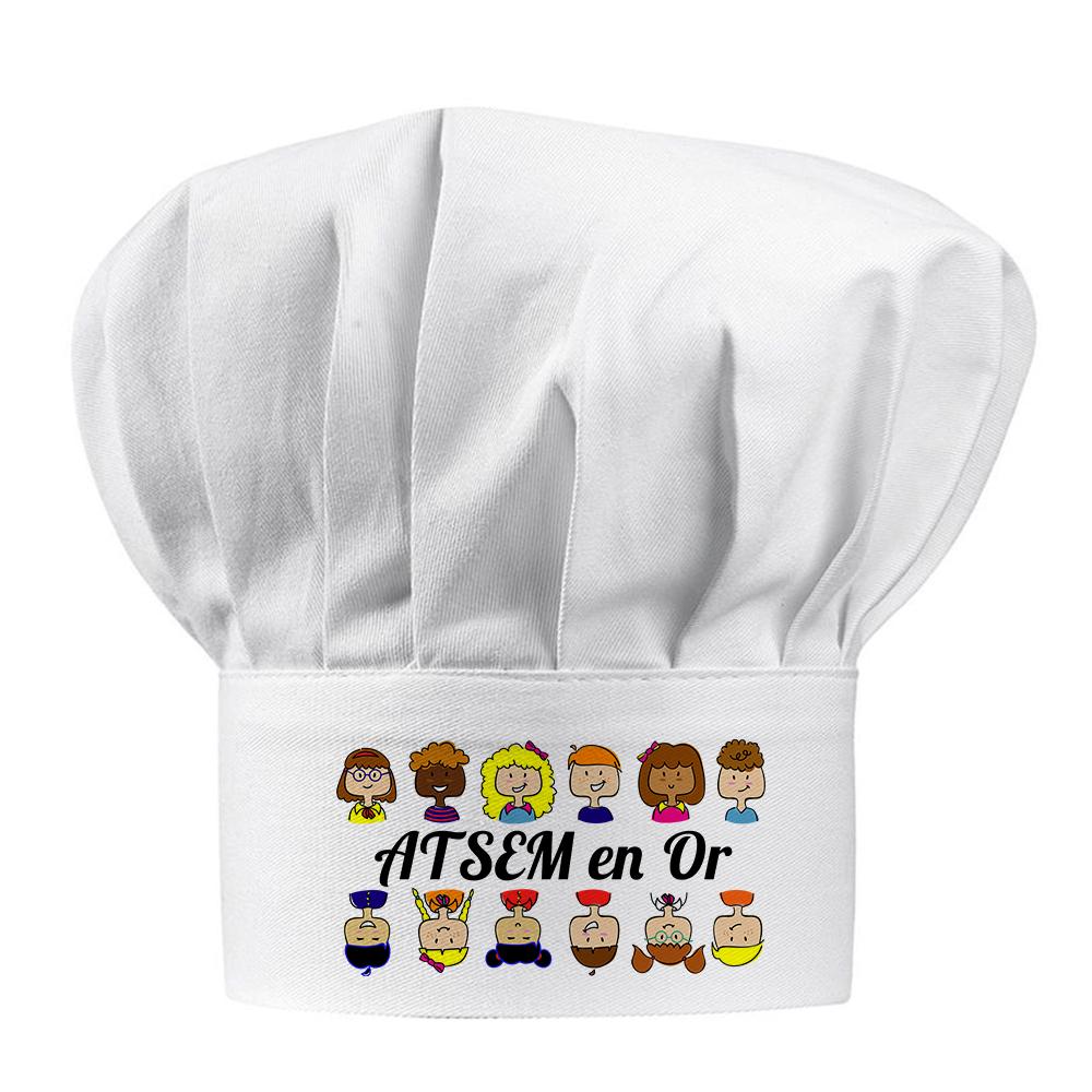 Toque blanche ATSEM en or