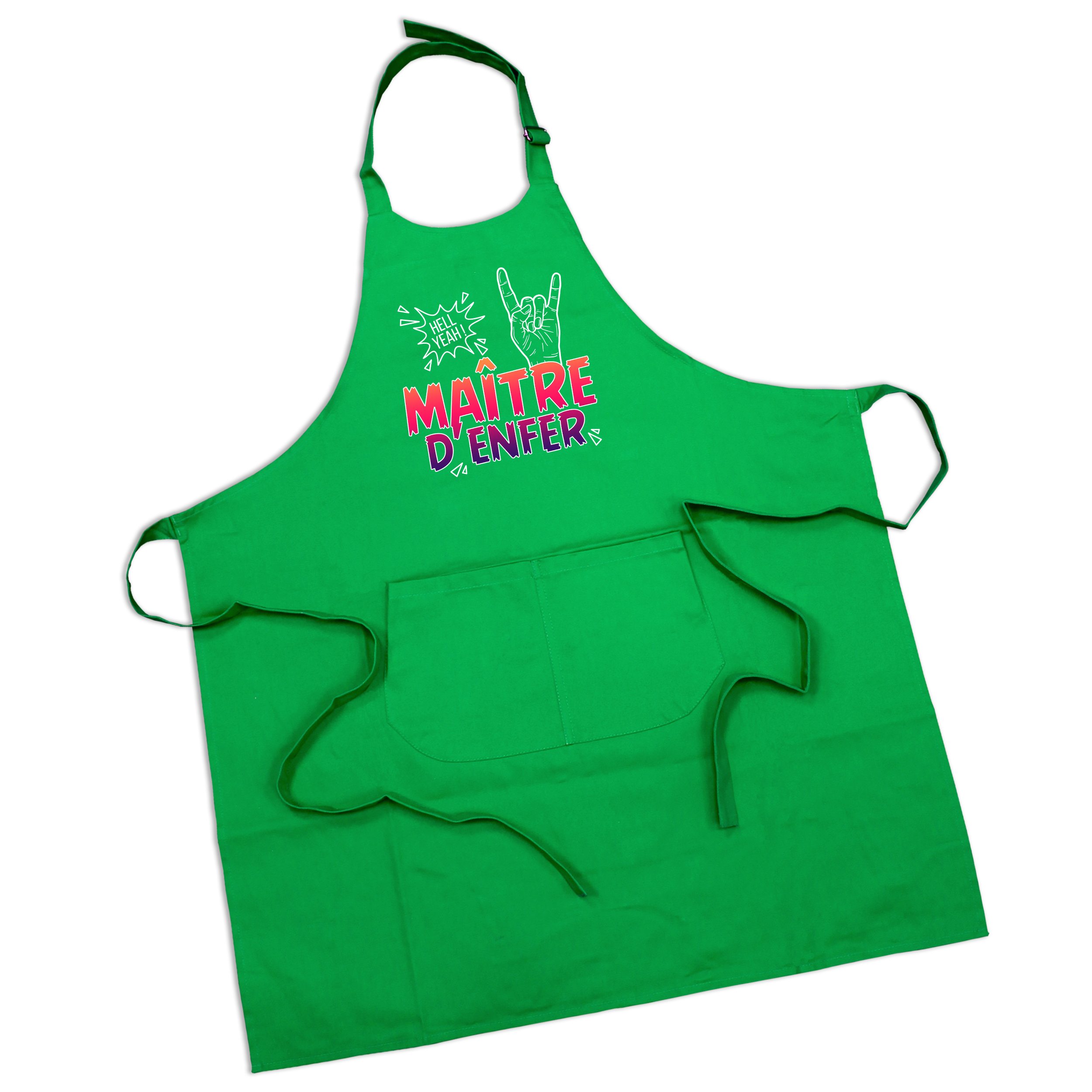 Tablier vert gazon Maître d'Enfer