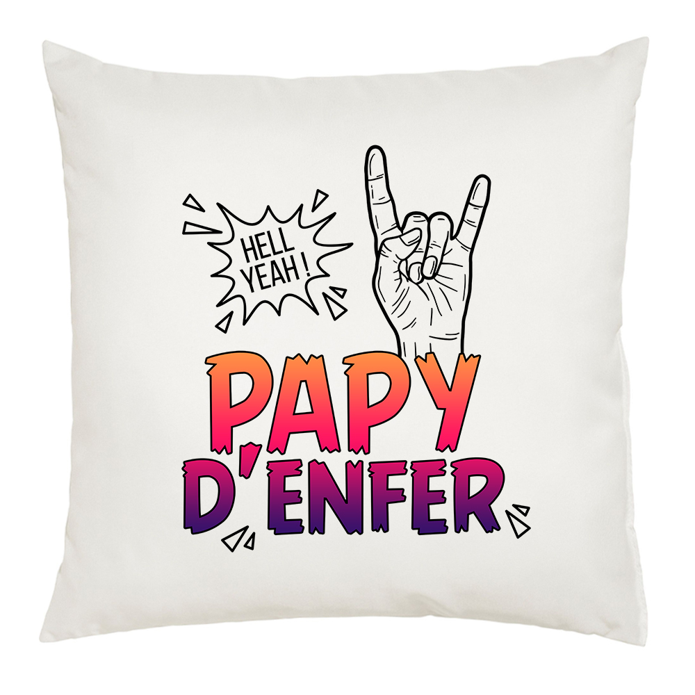 Coussin Papy d'Enfer