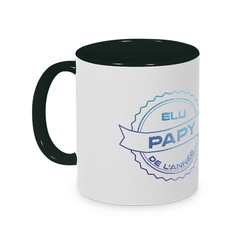 Mug papy poule - cool noir