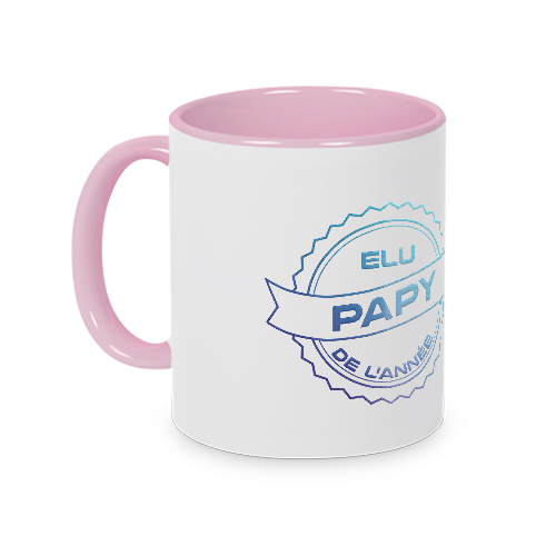 Mug papy poule - cool rose