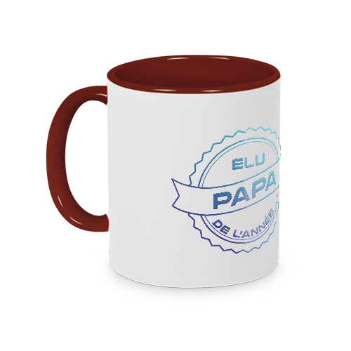 Mug papy poule - cool rouge