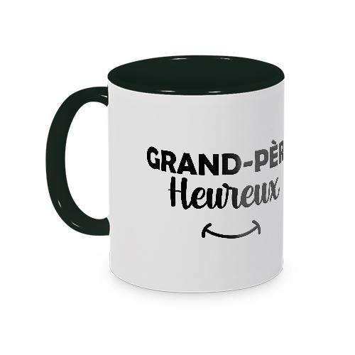 Mug grand-père heureux noir