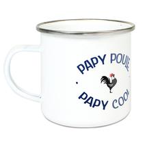 Tasse émaillée Papy poule