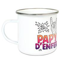 Tasse émaillée Papy d'enfer