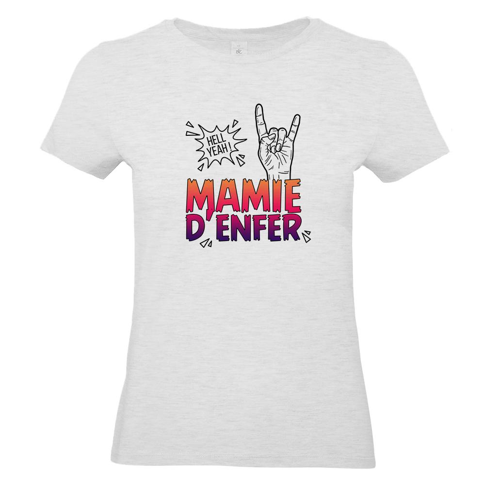 T-shirt gris ash Mamie d'Enfer