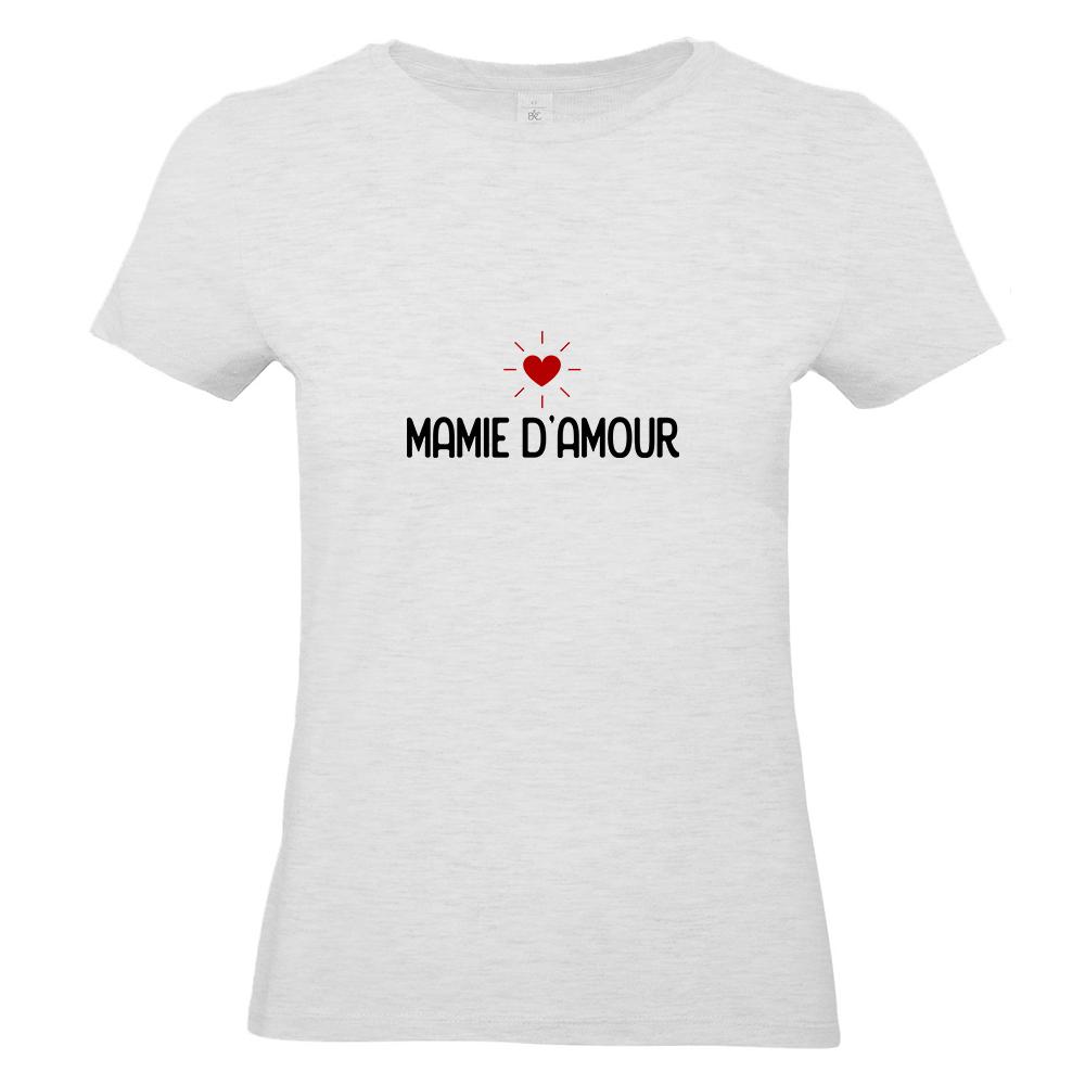 T-shirt gris ash Mamie d'amour