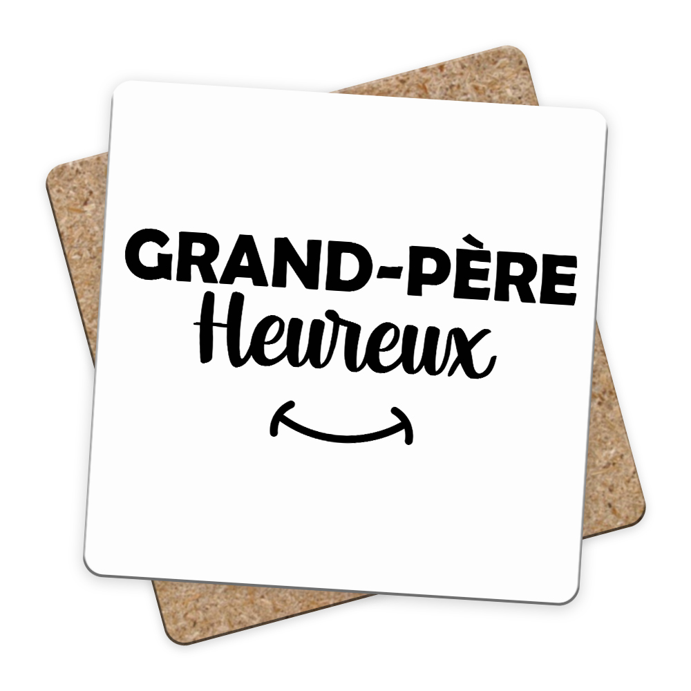 Sous-bock grand-père heureux