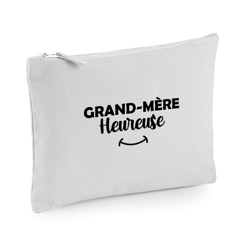 Pochette multi-usage grise Grand-mère heureuse