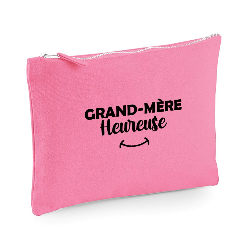 Pochette multi-usage rose Grand-mère heureuse