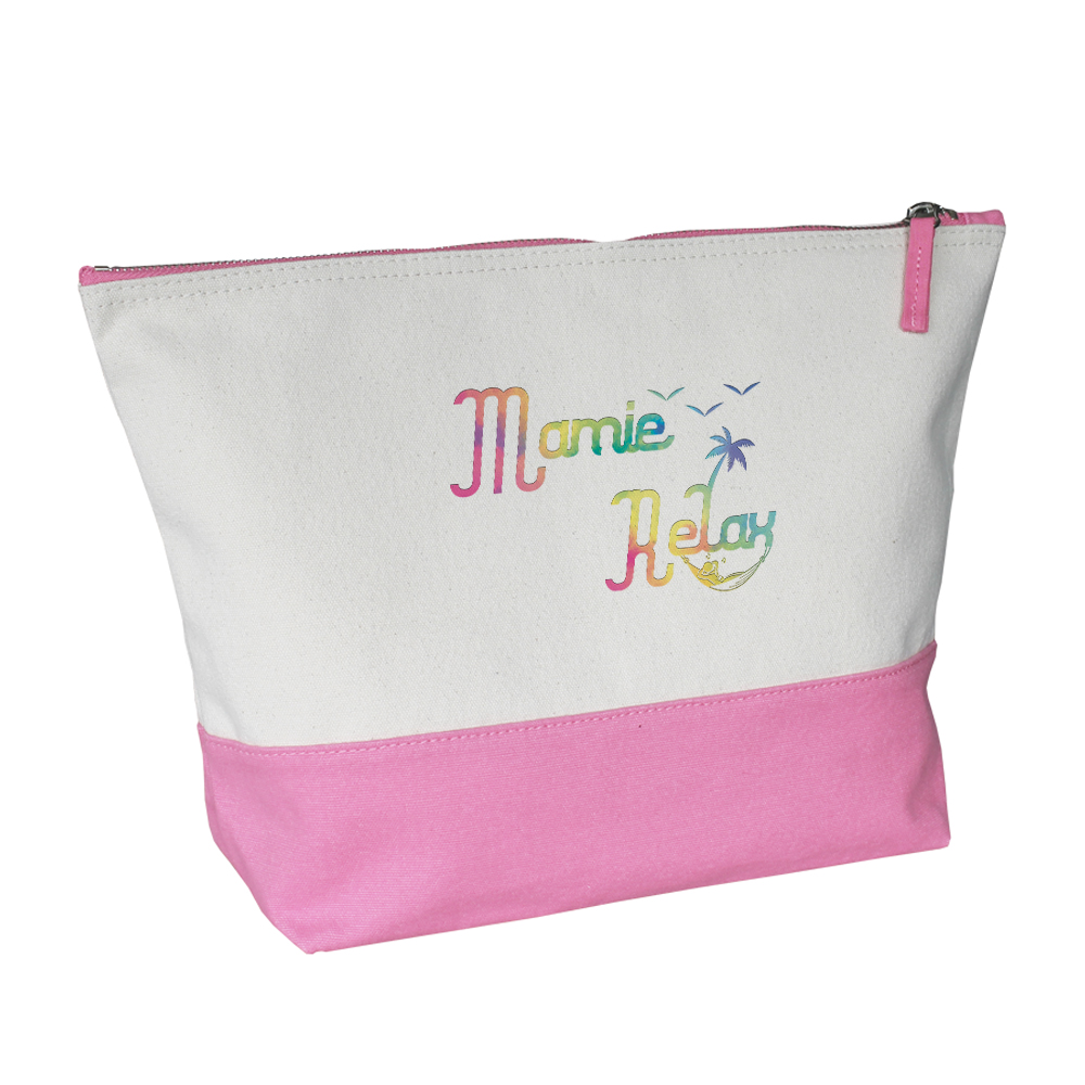 Grande trousse bicolore rose Mamie Relax