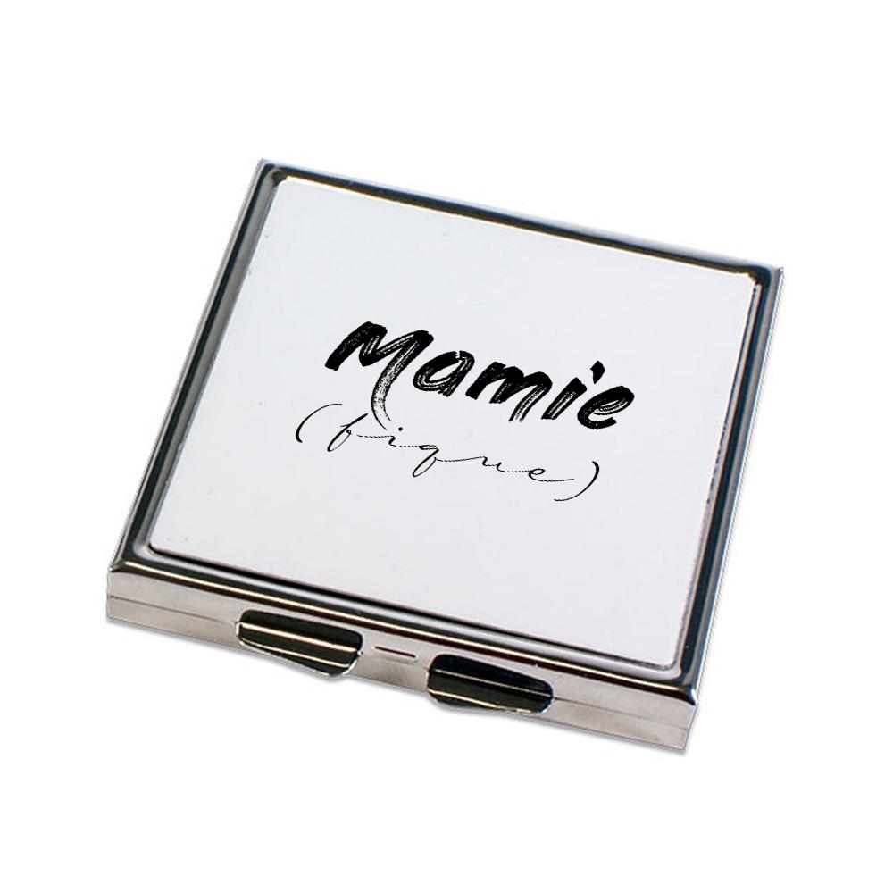 Miroir de poche fermé Mamie (fique)