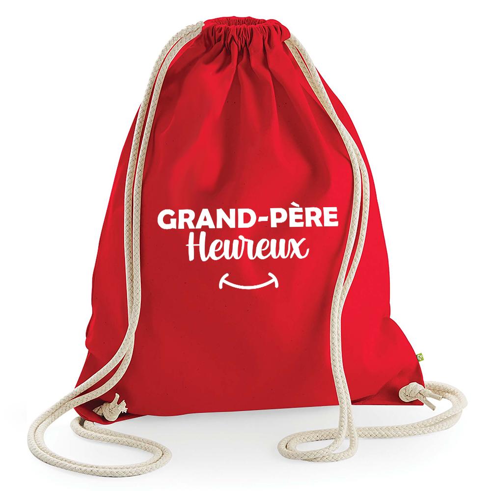 Sac loisir grand-père heureux rouge