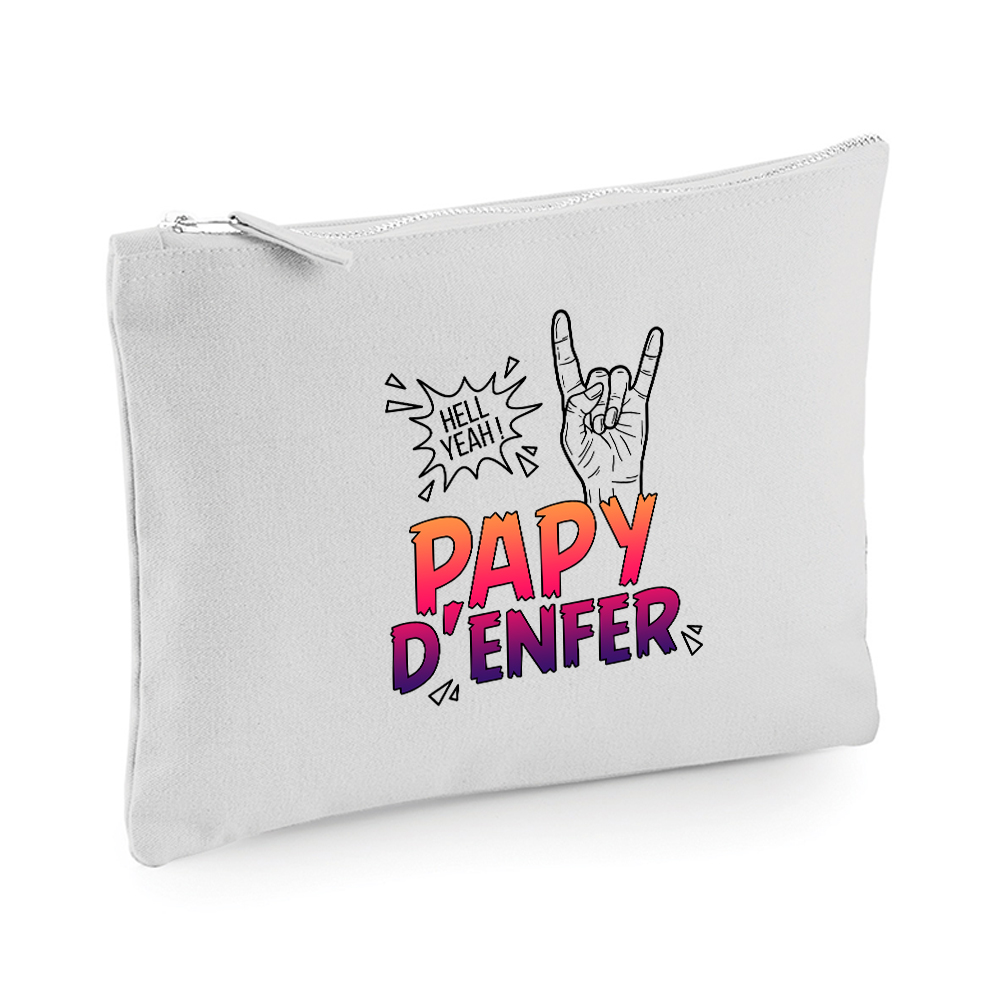 Pochette multi-usages papy d'enfer grise