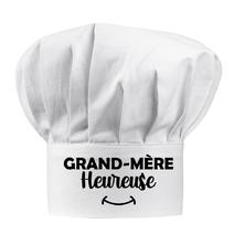 Toque blanche Grand-mère heureuse
