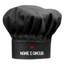 Toque noire Mamie d'amour
