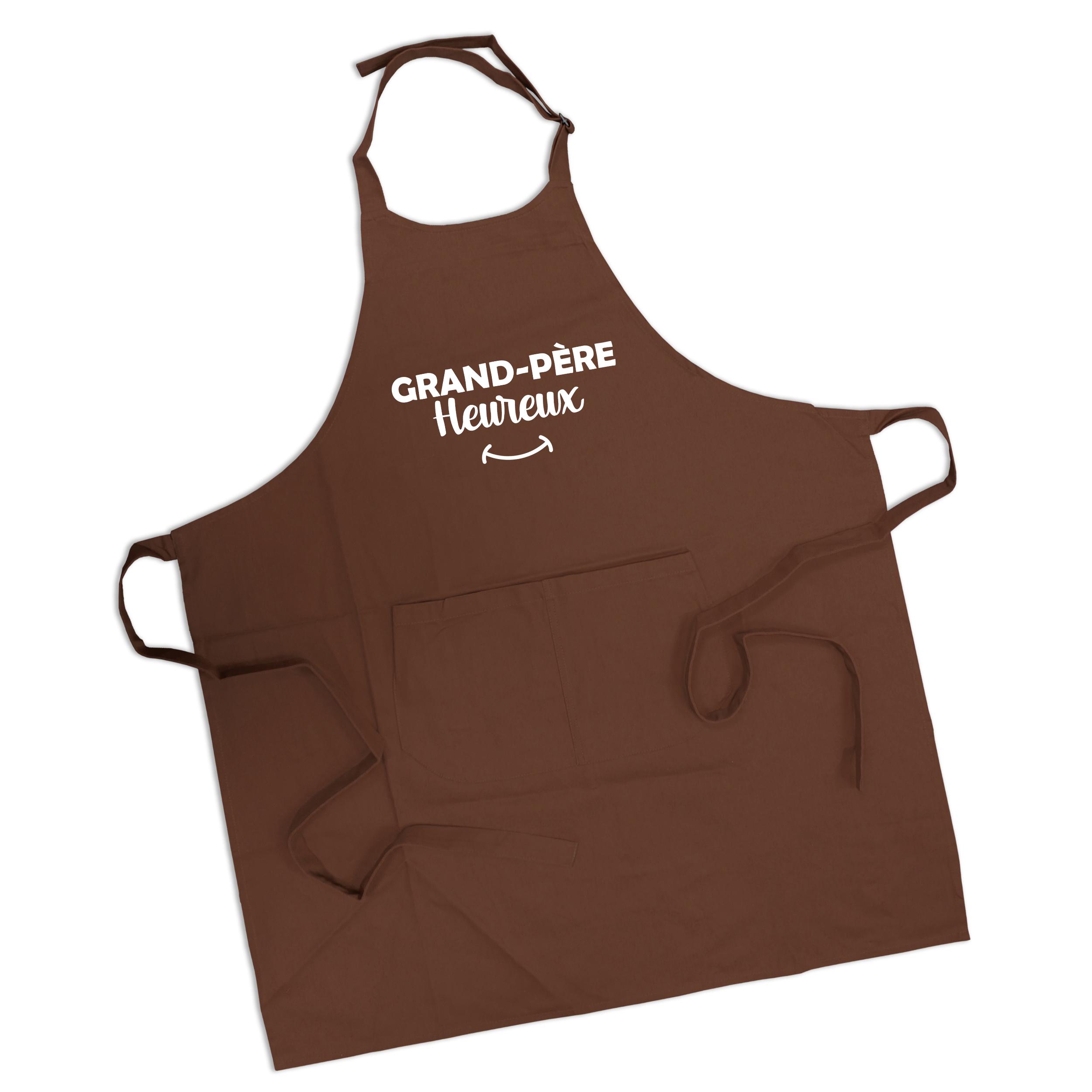 Tablier grand-père heureux chocolat