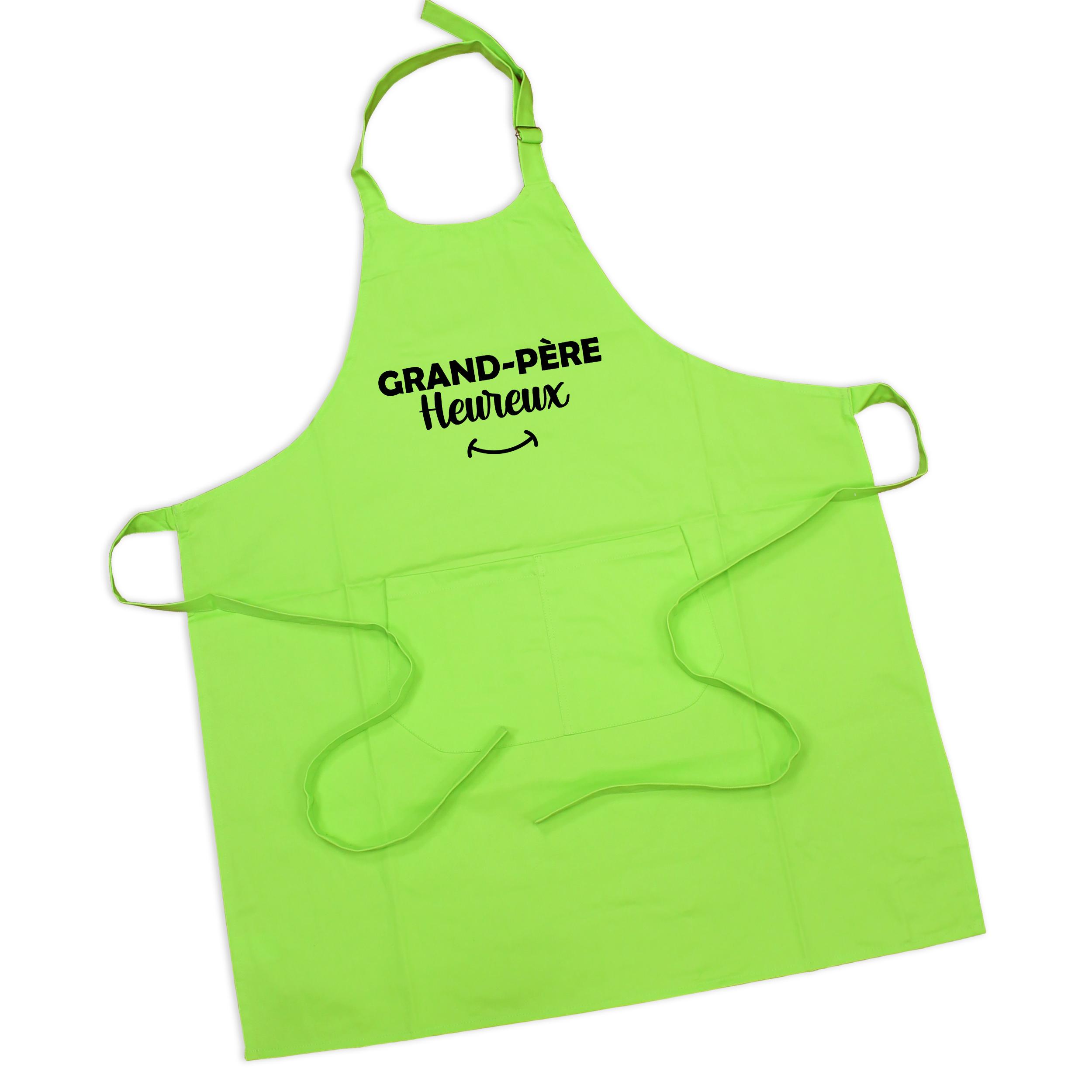 Tablier grand-père heureux anis