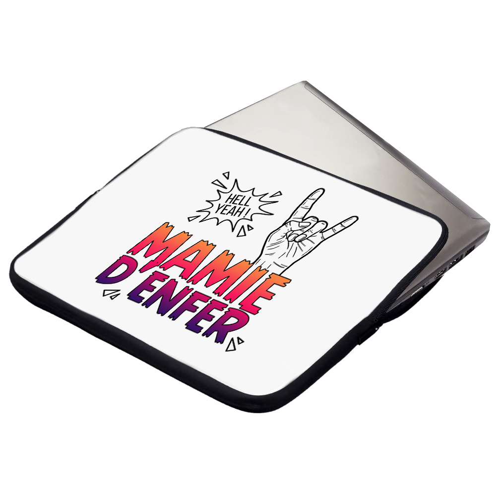 Housse ordinateur ou tablette Mamie d'Enfer