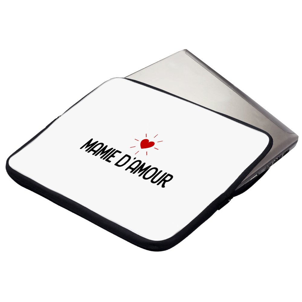 Housse ordinateur ou tablette Mamie d'amour