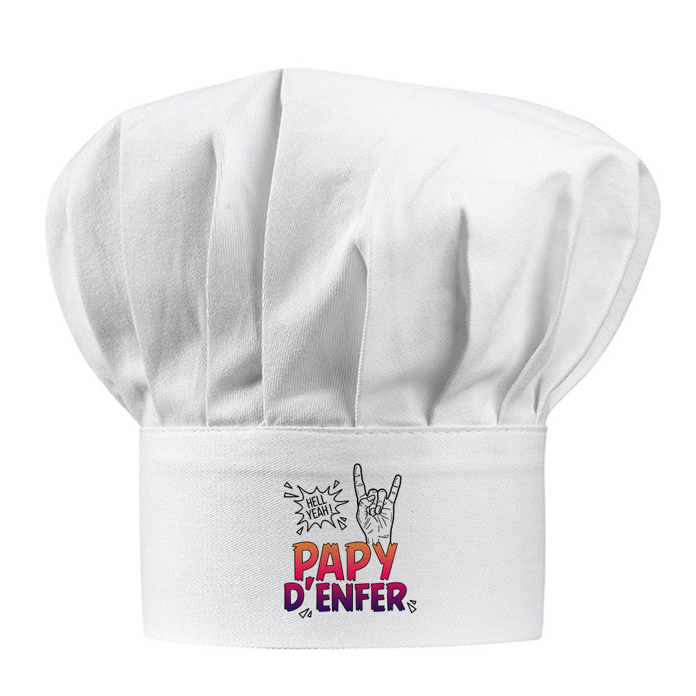 Toque blanche papy d'enfer