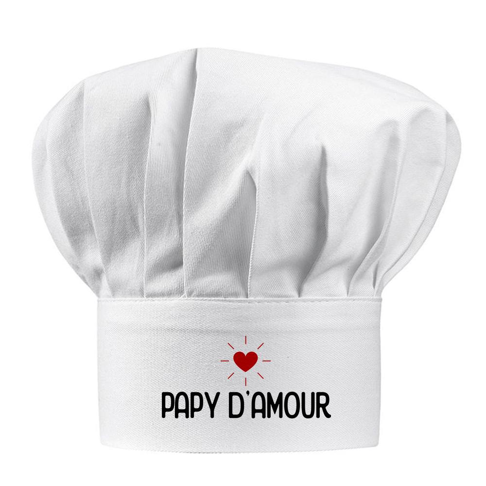 Toque blanche papy d'amour
