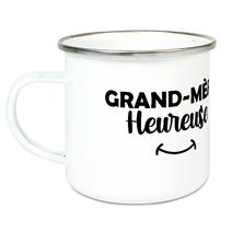 Tasse émaillée Grand-mère heureuse