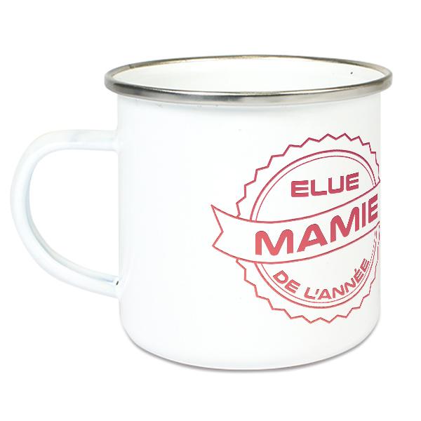 Tasse émaillée Mamie de l'année