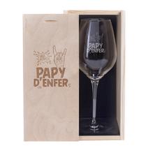 Verre à vin Papy d'enfer
