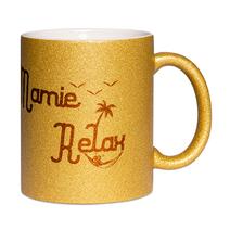 Mug à paillettes Mamie Relax