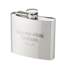 Flasque grand-père heureux