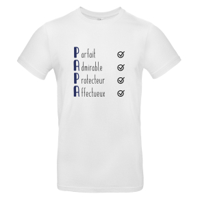T-shirt Les qualités de Papa 