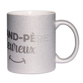 Mug à paillettes Grand-père Heureux