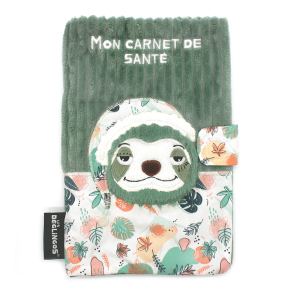 Housse de carnet de santé Chillos le paresseux