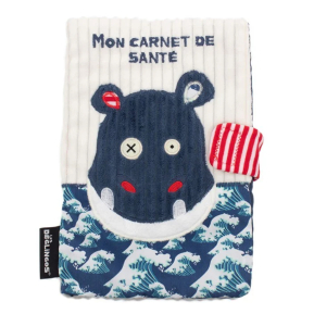 Housse de carnet de santé Hippipos l'hippopotame