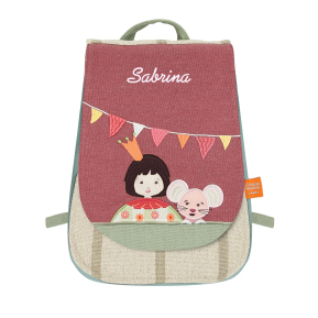 Sac à dos enfant et souris brodé