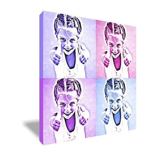 tableau pop art monochrome 4 photos