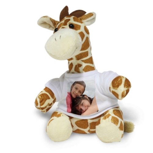 Peluche photo personnalisée girafe
