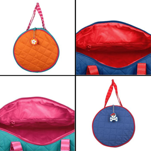 Intérieur et zoom du sac polochon 