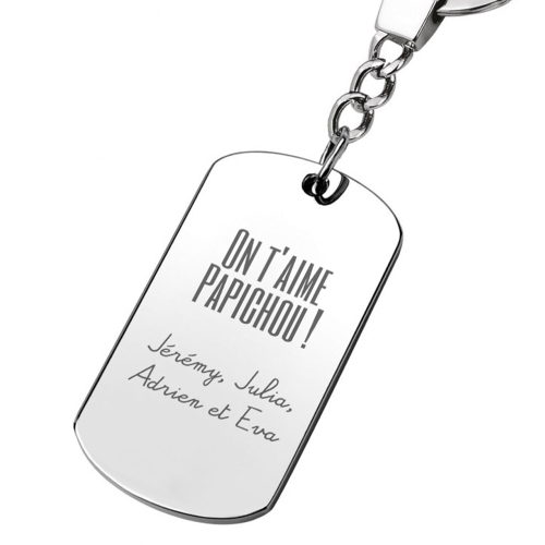 Porte-clés gravé grand-père