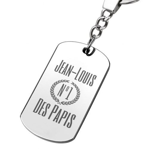 Porte-clés gravé grand-père