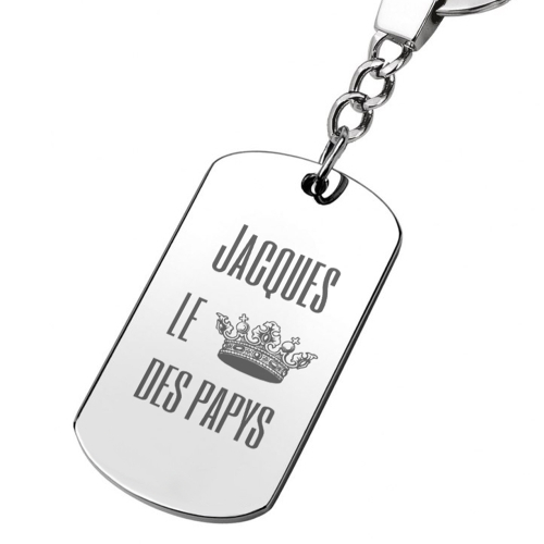Porte-clés gravé grand-père