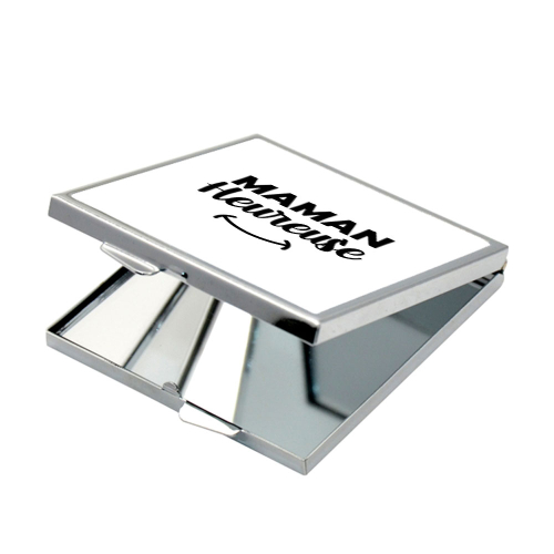 Miroir de poche Maman heureuse ouvert