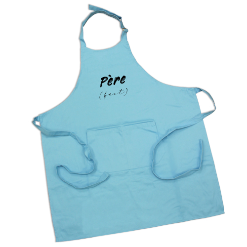 Tablier Père(fect) turquoise